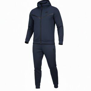 Nike Tracksuit, Jogger, Set, Sweatsuit Navy Blue Men Multiple Sizes